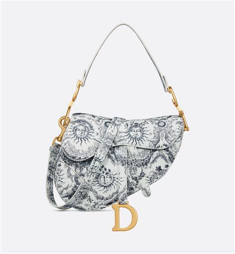 dior toile de jouy saddle bag|Saddle Bag with Strap White and Navy Blue Toile de Jouy Soleil .